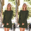 Free People Rosalia Long Sleeve dress in Duffle Bag Green Large